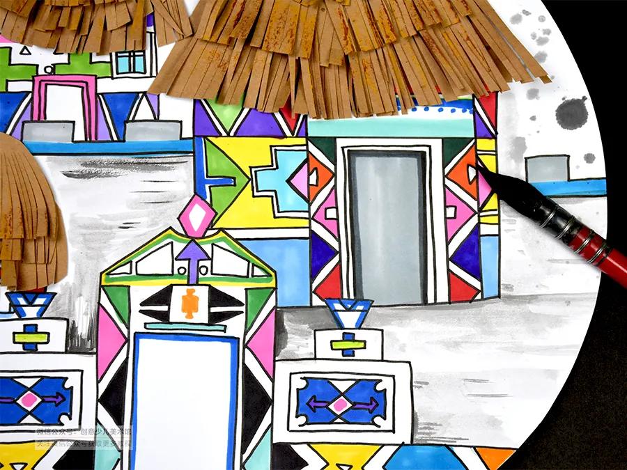 环球之旅创意画,环球之旅儿童画