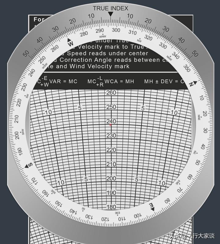 传统领航—E6B领航计算尺风面的使用（2）