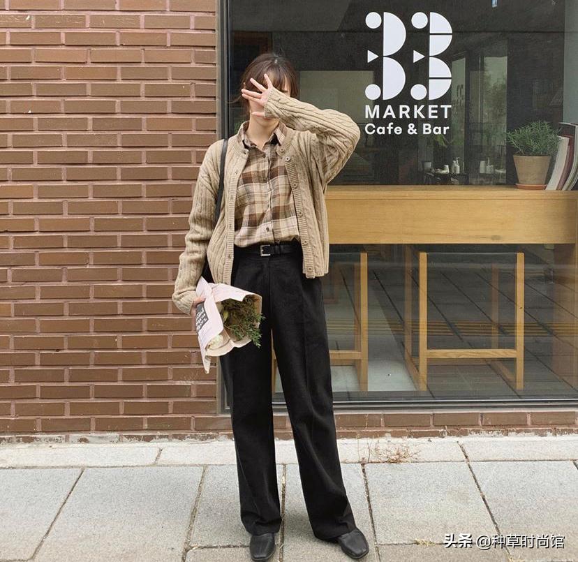 秋针织西装裤,针织衫西装裤什么场合穿