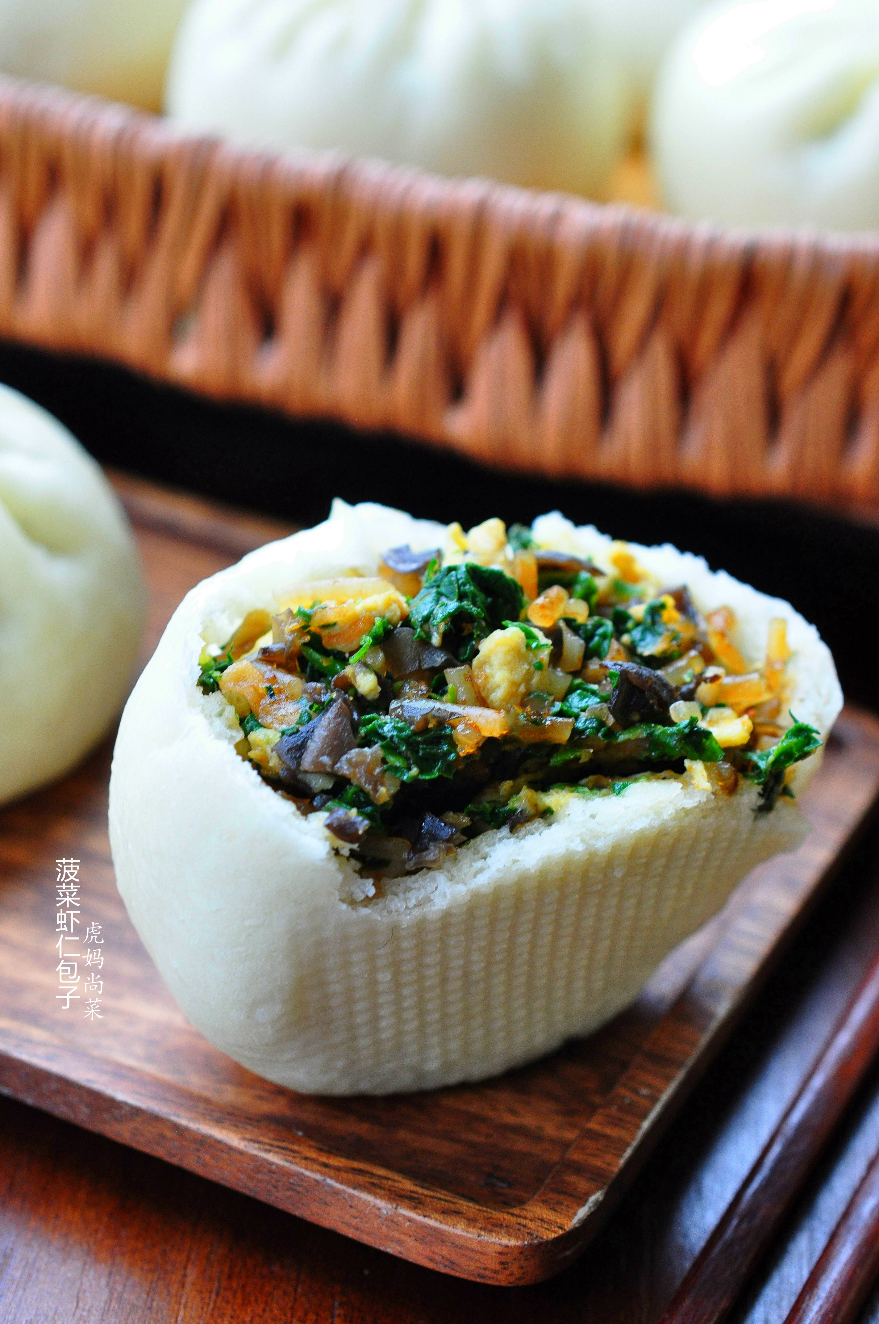 菠菜大包子,吃十个都不怕胖,薄皮大馅,鲜美不腻的秘诀