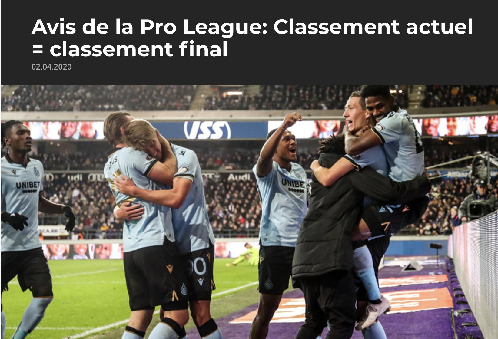 疫情肆虐联赛停摆，冠军归属成悬念，比甲直接颁给联赛领头羊