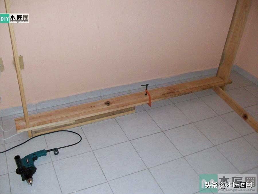 实木木床制作全过程,木工制作北欧实木床制作全过程