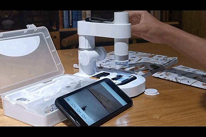 当当狸智能显微镜m2开箱,趣味儿童科学探索显微镜