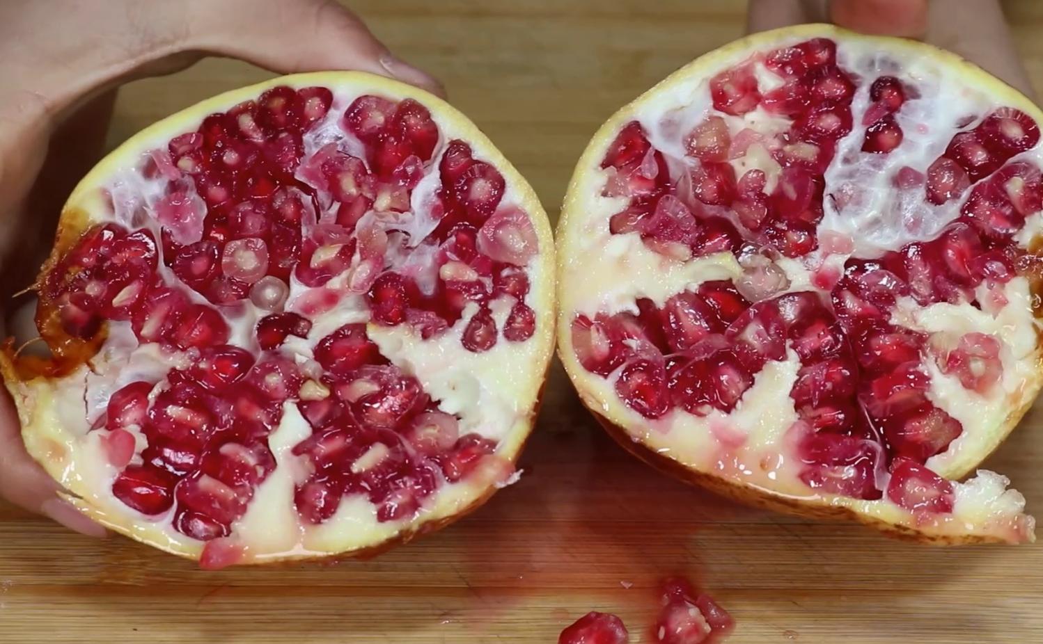 剥石榴最好的办法不会破,剥石榴不弄到手的方法