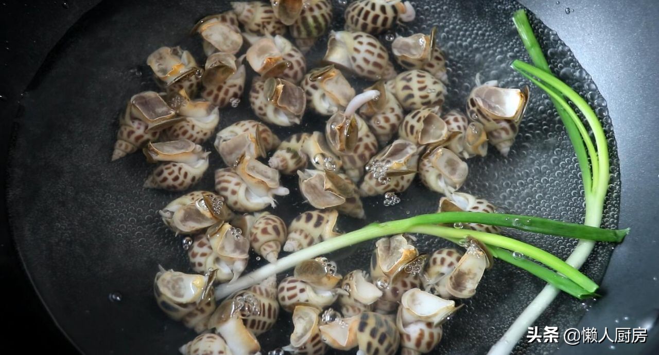 柠檬酸辣花螺,最简单盐焗花螺