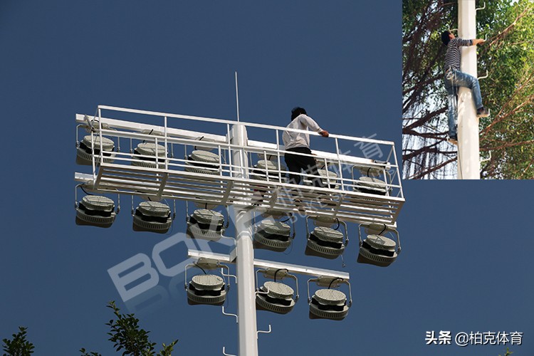 柏克案例巡展|顺德职业技术学院攀爬式高杆灯案例