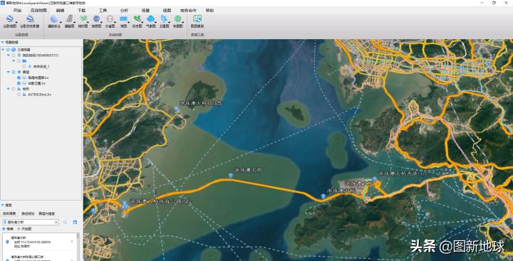 港珠澳大桥俯瞰全景真的太壮观了,港珠澳大桥人工岛俯瞰全景图