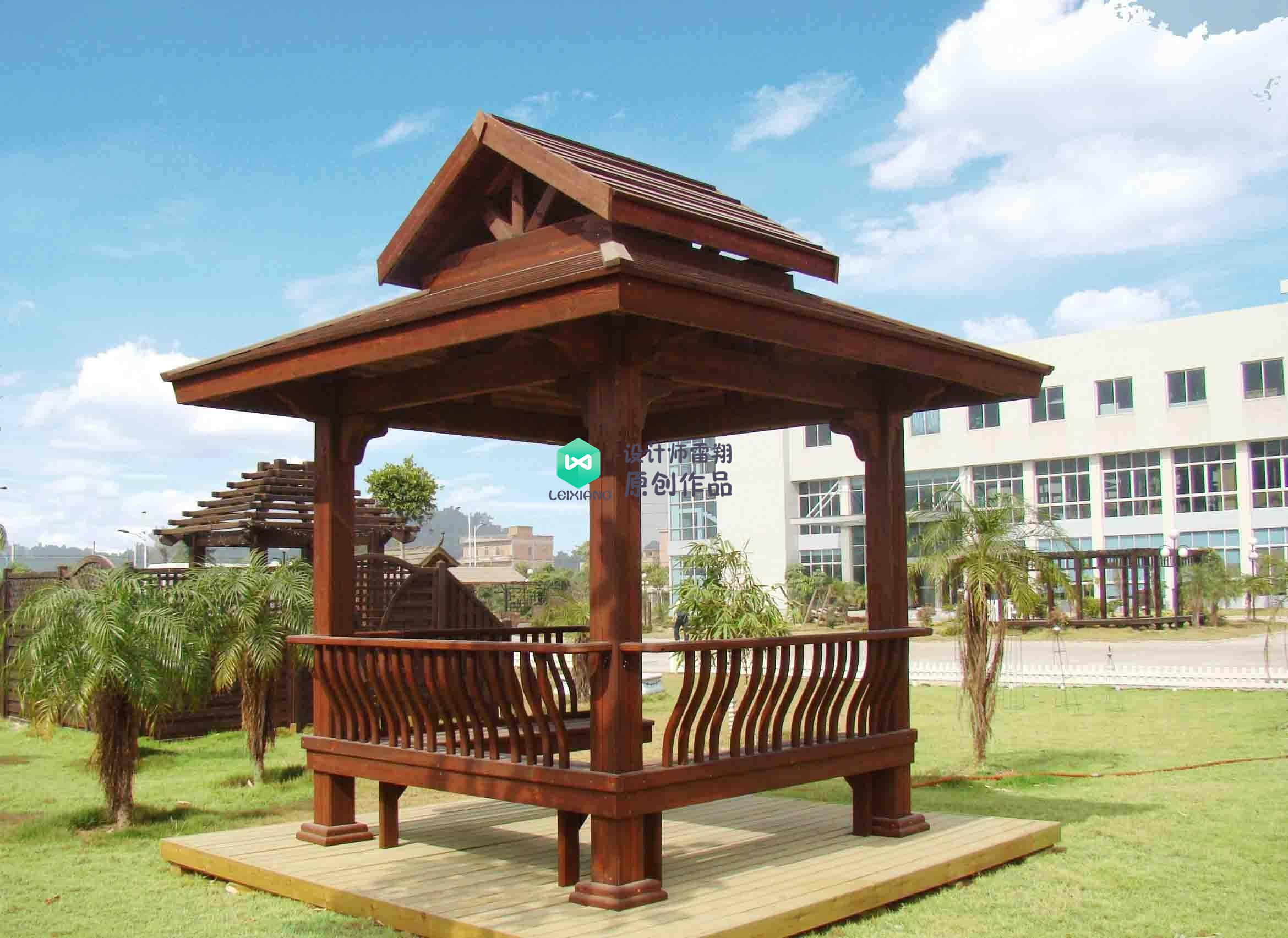 庭院凉亭设计,庭院景观凉亭制作过程