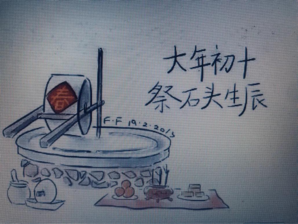 石头节子婿日搭灯棚灯头日试灯年俗系列（五）