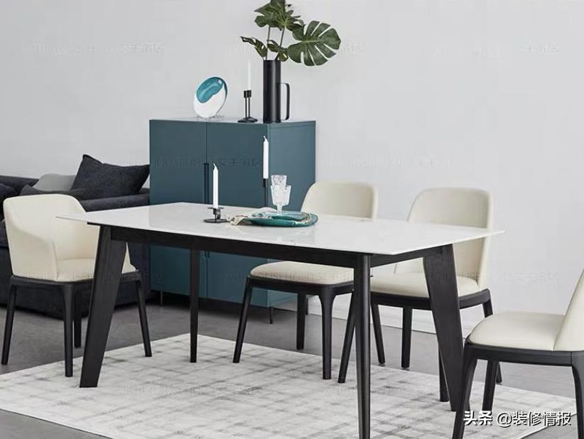 轻奢大理石餐桌推荐,别致的天然大理石餐桌