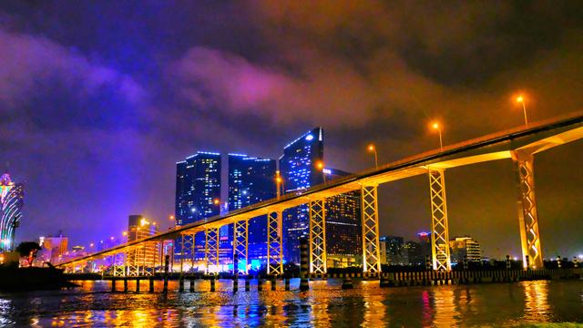 珠海游澳门夜间风景,在珠海看澳门夜景最佳观赏地点
