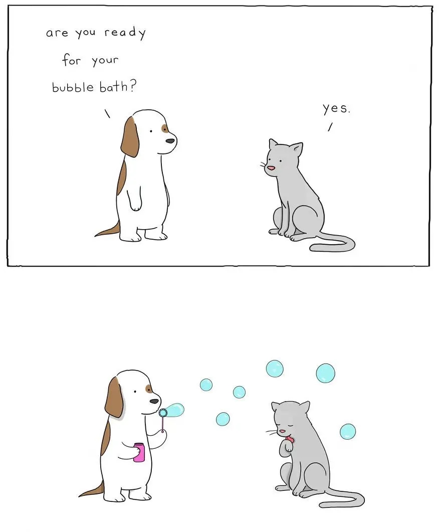 英文治愈系小漫画