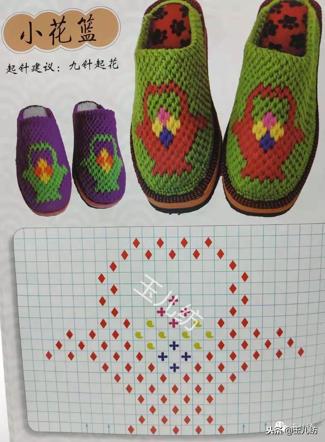 毛线拖鞋图纸200款玉儿纺图片,毛线拖鞋图纸200款玉儿纺