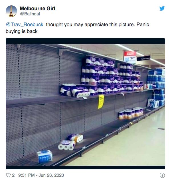 ColesWoolies重启限购令!澳人又双开始恐慌性购买,货架被搬空