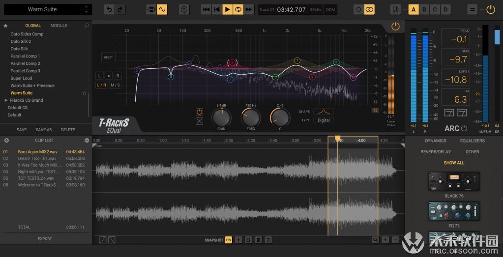 T-RackS5forMac,混音和母带处理插件