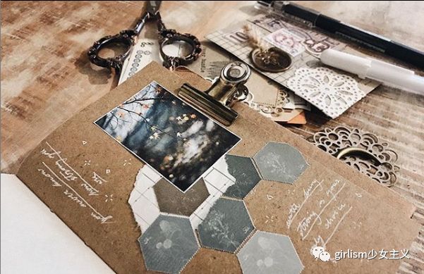 可爱的日系风手帐,简单又可爱的蓝色系手帐