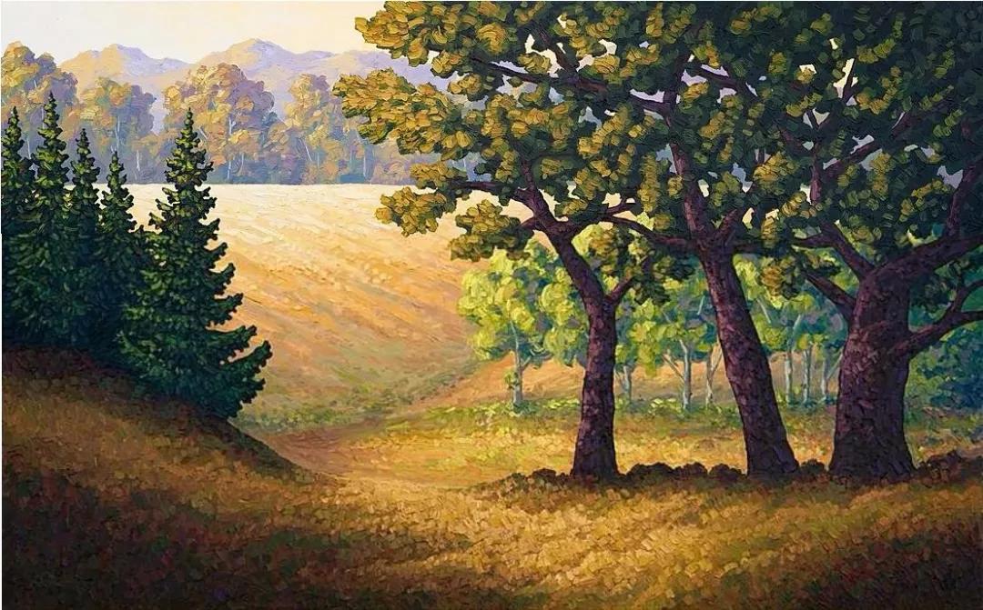 唯美壮丽的印象派风景油画,意境优美的古典风景油画欣赏