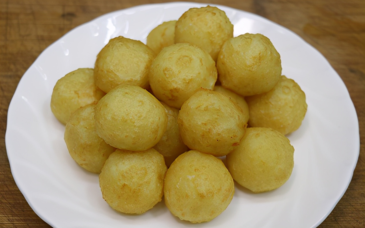 美食教程好吃又好看的黄金土豆球,黄金土豆球的做法大全