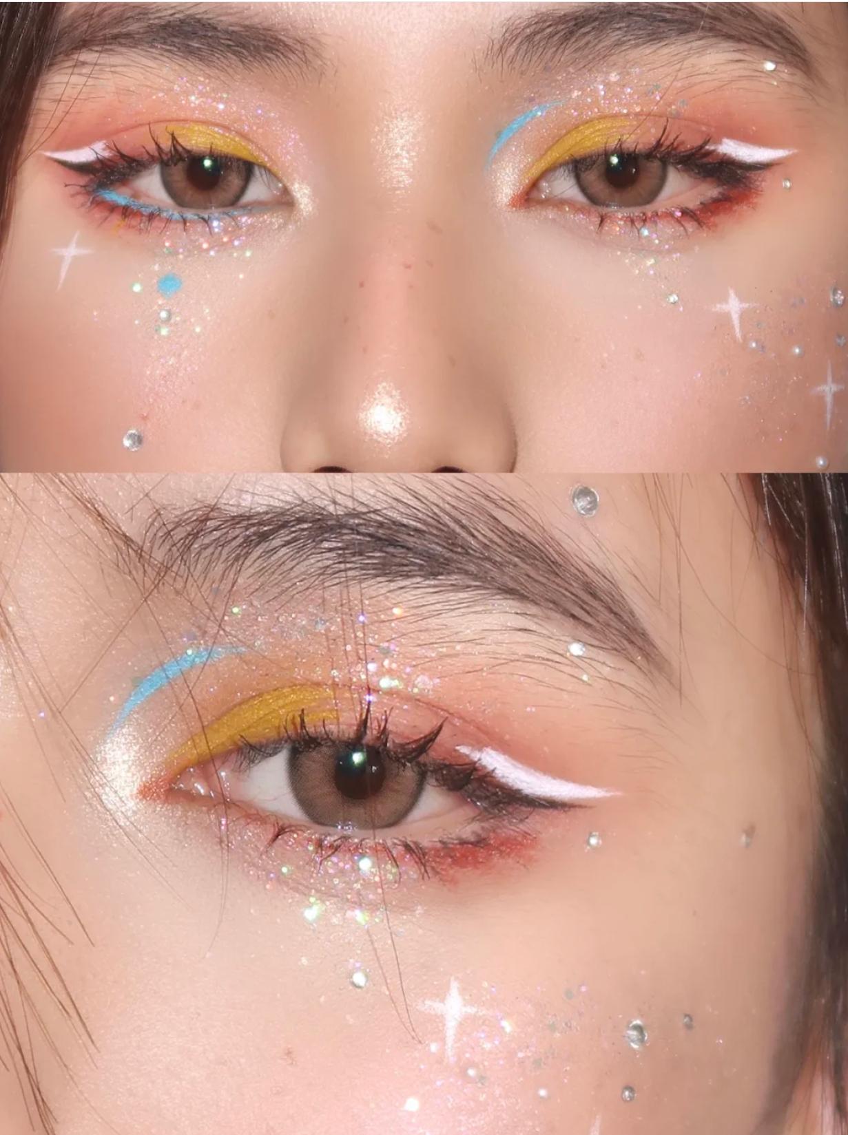 精灵女星戚薇,超美眼妆教程,小白必备技能