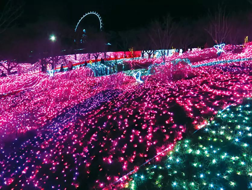 日本神户夜晚灯光秀,日本东京夜景灯光秀