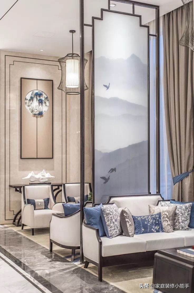 中式装修风格屏风,中式室内设计屏风