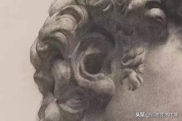 画素描石膏像的少年天才,素描真的可以把人画得活灵活现
