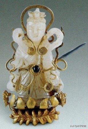 明代金镶嵌玉头饰,明代金镶玉麒麟图片大全
