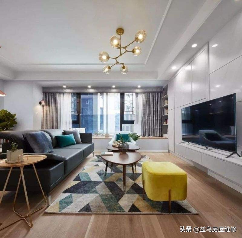 南北通透客厅餐厅厨房连体效果图,餐客厅不一体怎么设计