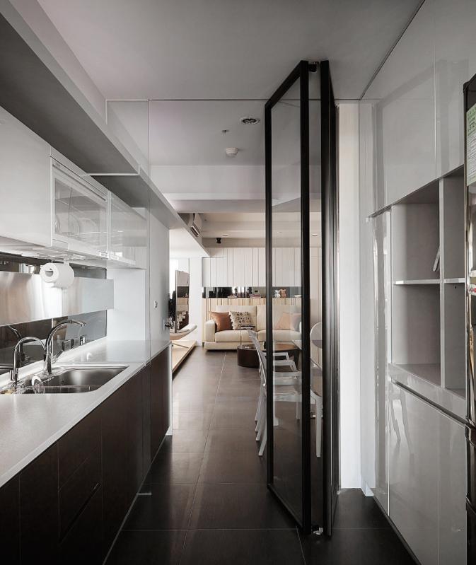 厨房推拉门安什么玻璃好看,厨房推拉门安什么样的