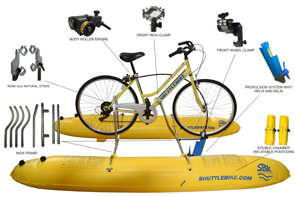 可以轻功水上漂的自行车,让自行车在水上骑行用的东西