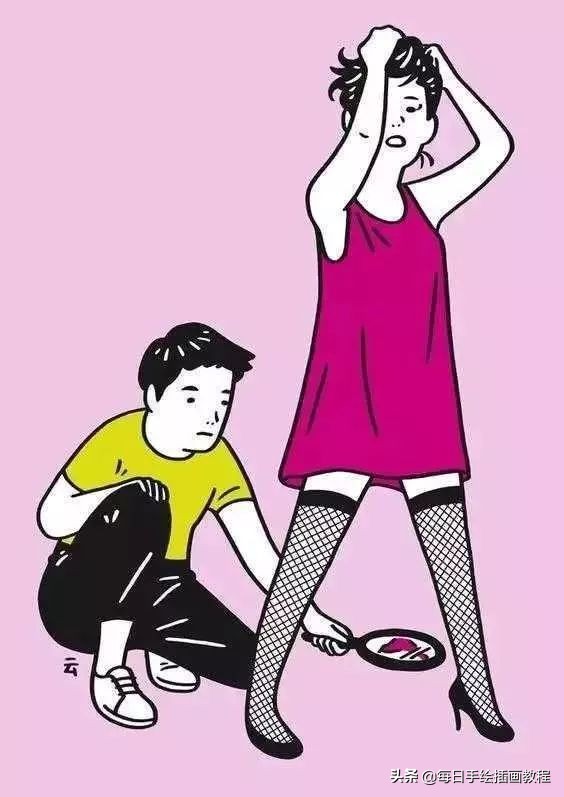 日本大师画插画,日本风格诡异插画