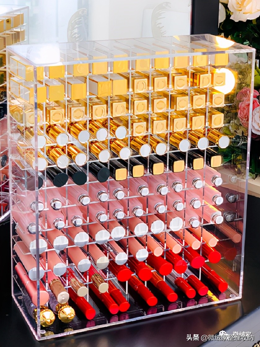 抽屉收纳化妆品整理技巧,洗手台上的化妆品怎么收纳的