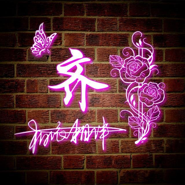 方姓氏荧光头像大全,最近超火带字的姓氏头像