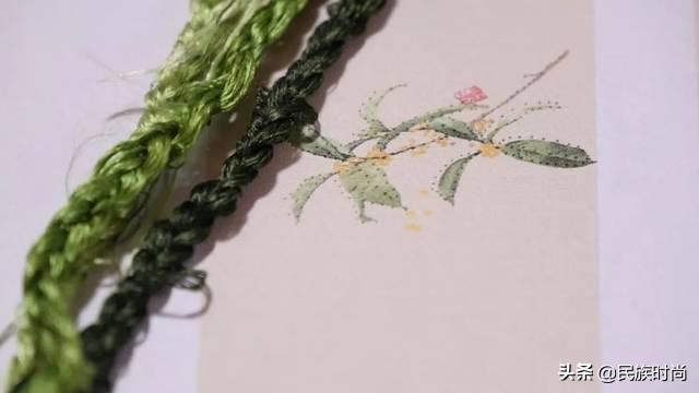 滚针绣,刺绣直针绣教程