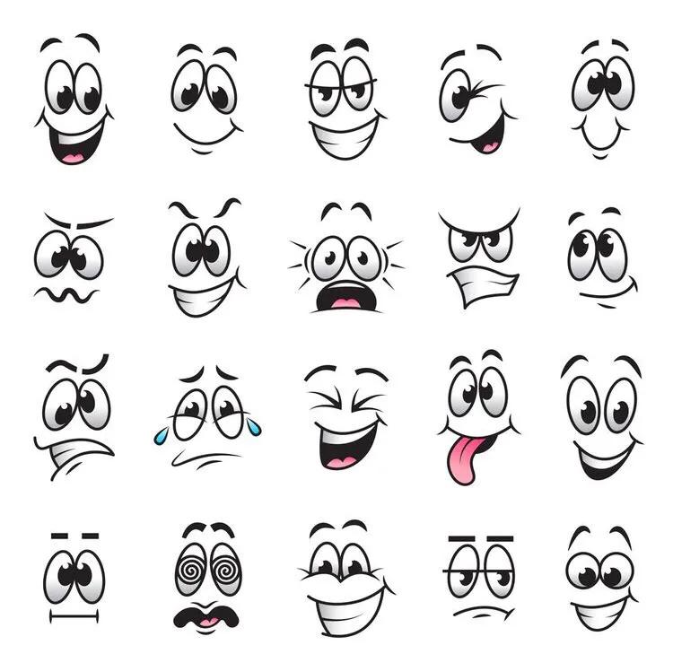 人物漫画简单表情包可爱,漫画中的表情包画法