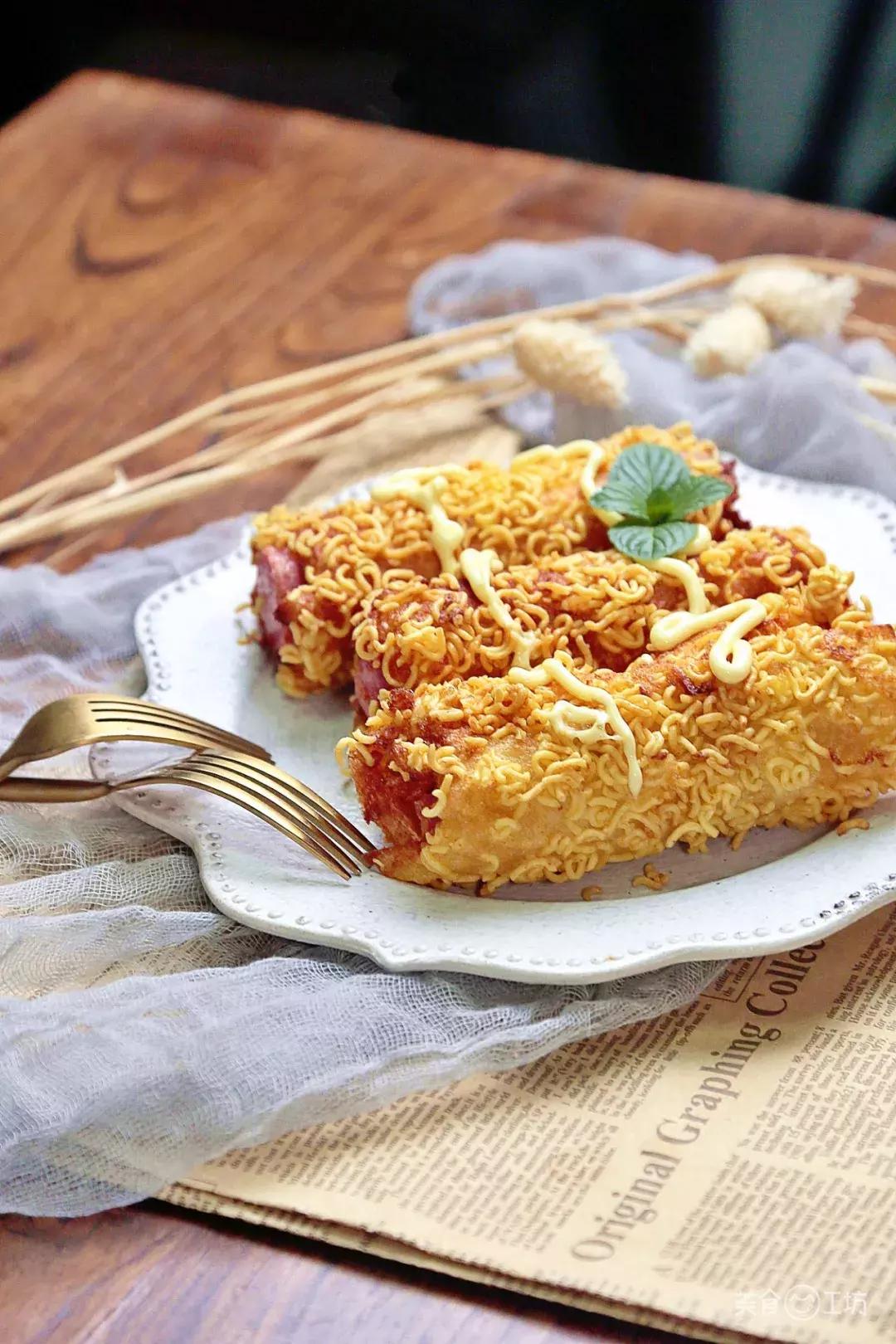 不用面包糠也能炸猪排,不用面包糠做美食9岁以下