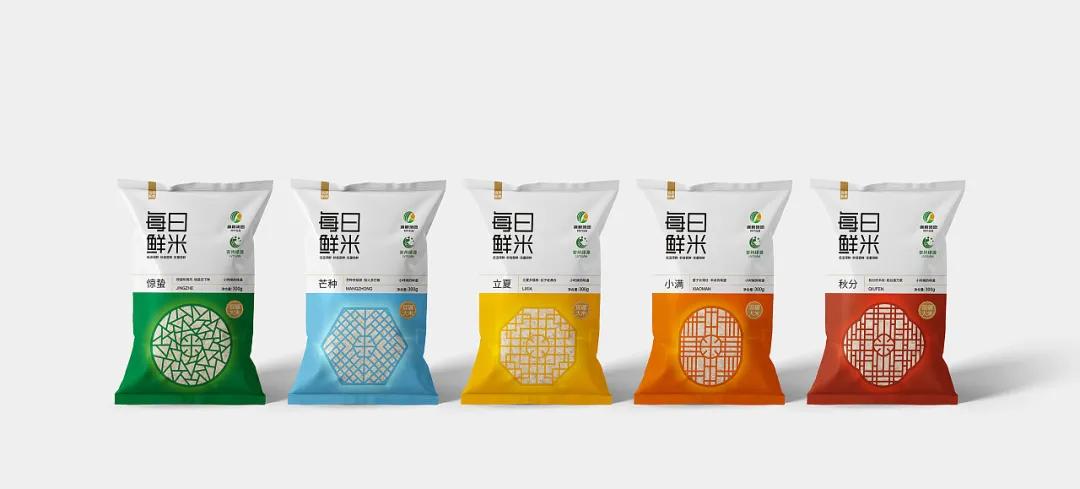 大米包装创意图案,国内大米包装设计现状