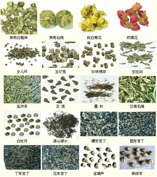 各种名茶样品,各种名茶及图片