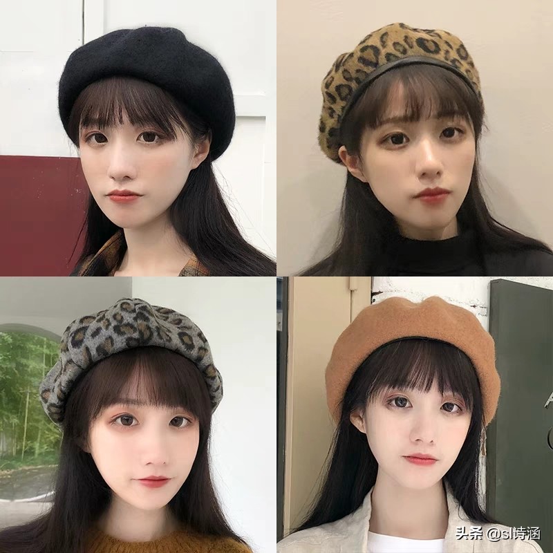 贝雷帽戴法及搭配发型,戴鸭舌贝雷帽适合的发型