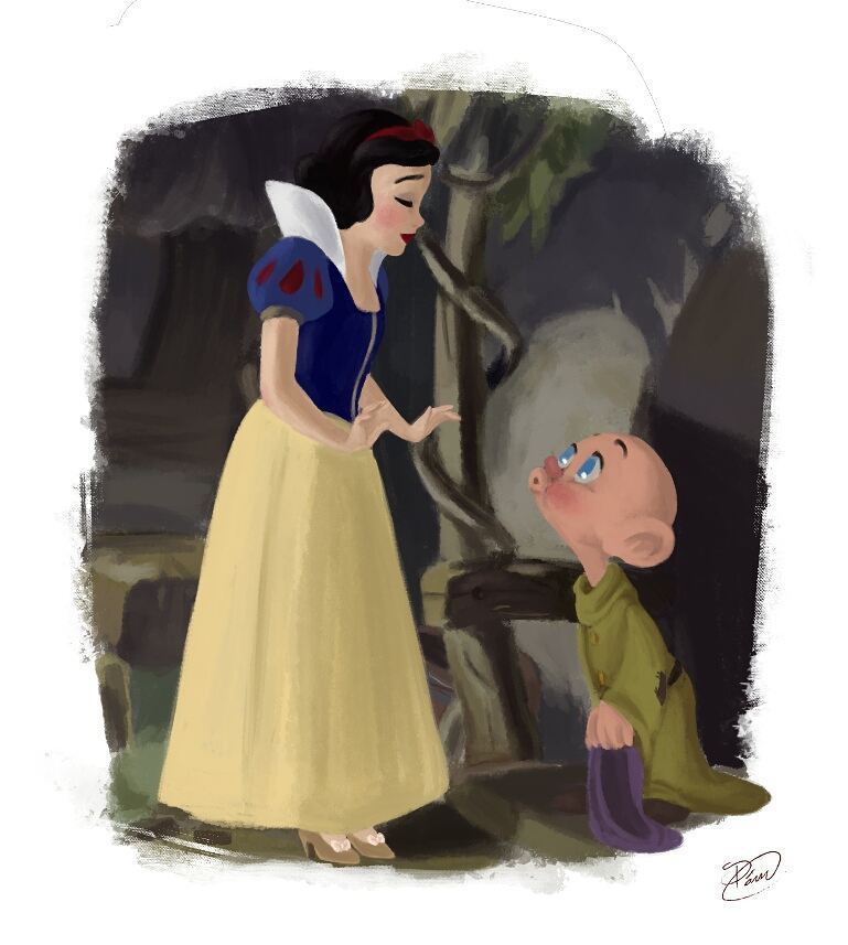 迪士尼画风场景插画,巴西插画师janaglatt作品