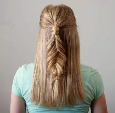 鱼骨辫网红红色蝴蝶结,女童扎头发鱼骨辫蝴蝶结