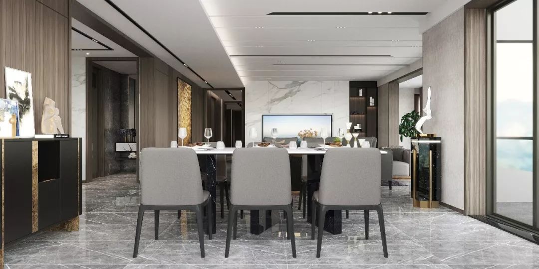 尚景新世界简欧效果图,光感艺术