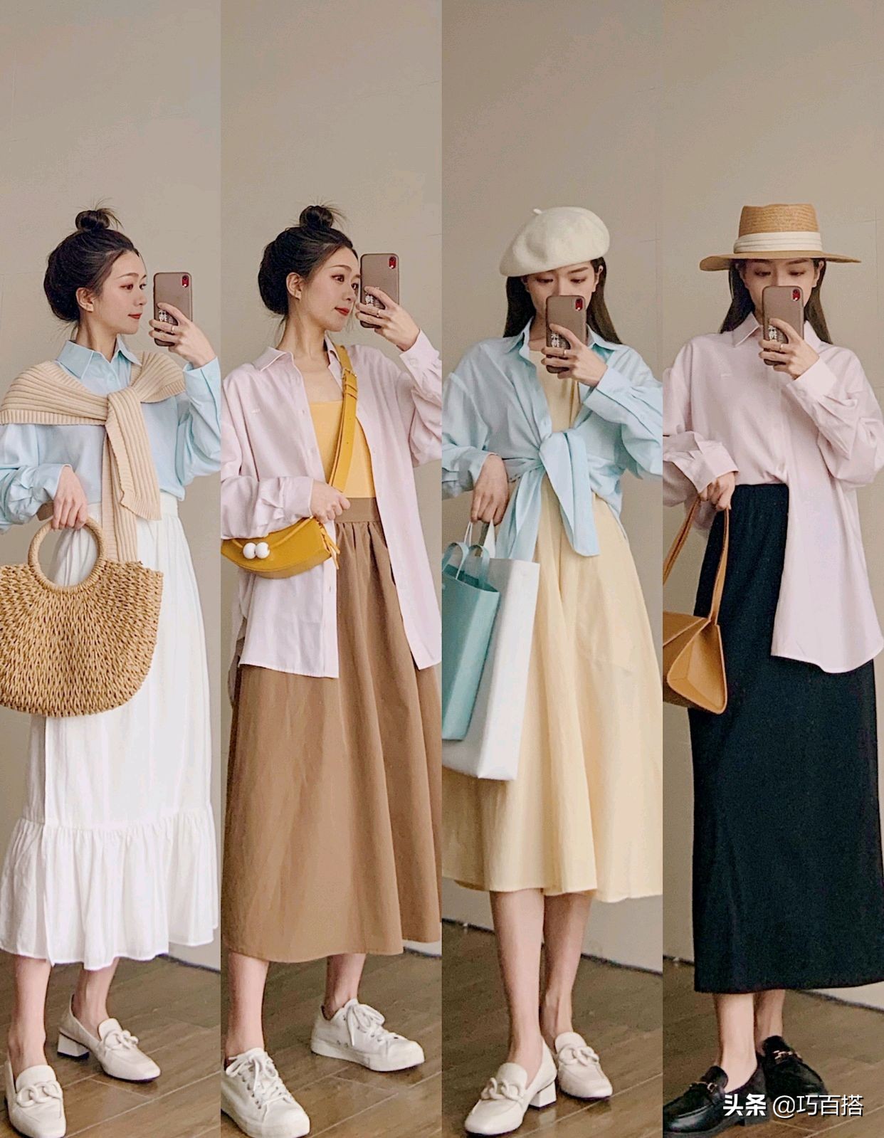 31套温柔风春季穿搭示范,36套初秋穿搭温柔气质风