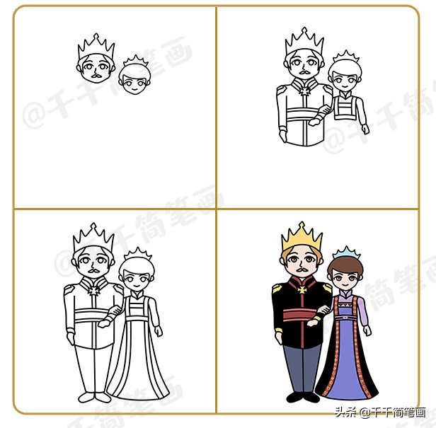 关于童话故事的手抄报简笔画,童话故事简笔画儿童视频