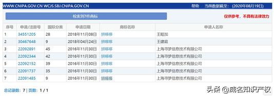 拼多多申请商标注册,拼多多商标审核中