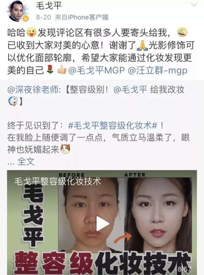 错怪李佳琦了!毛戈平为国人调制整骨高光,薄薄一层,鼻子就挺了