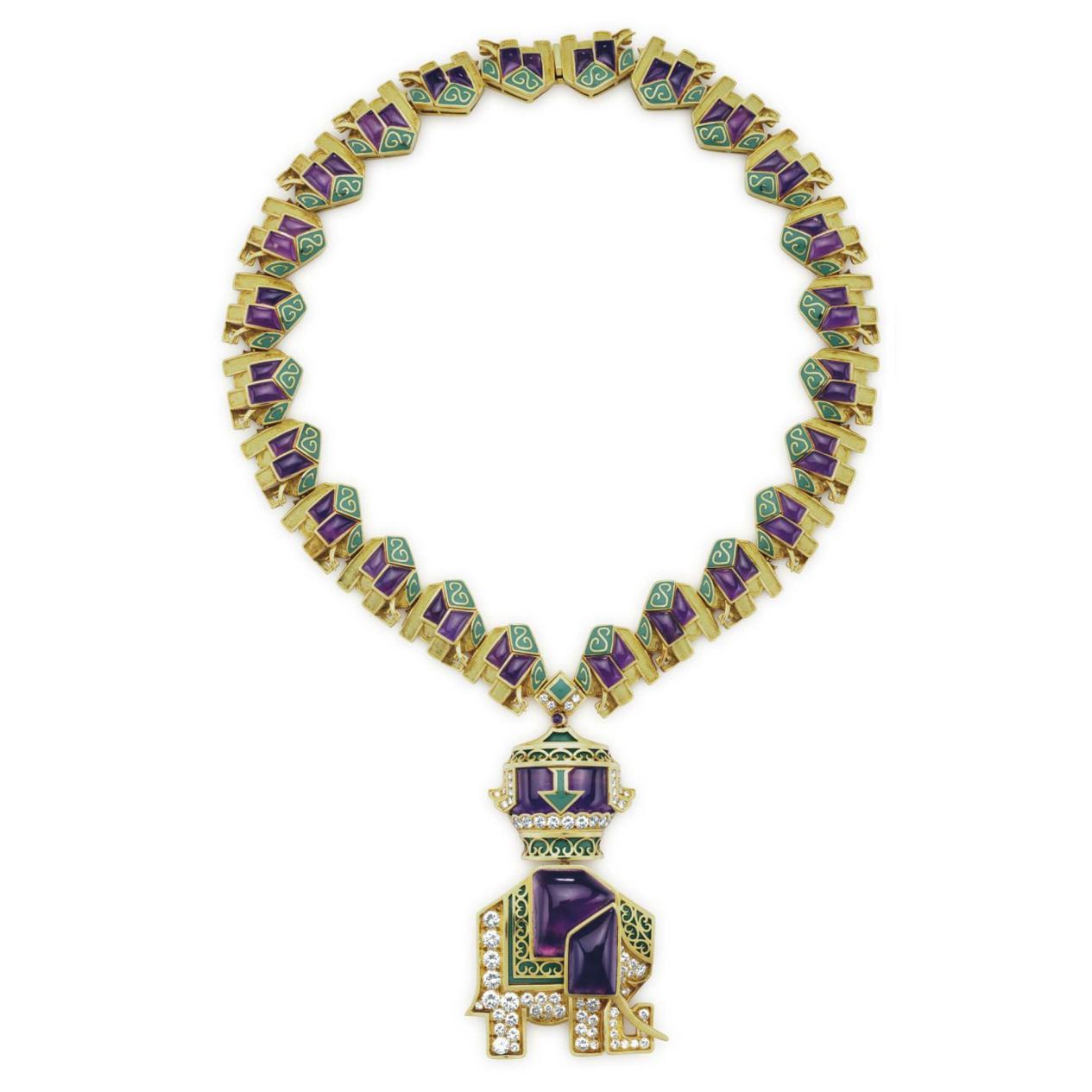 6款紫水晶珠宝,卡地亚简洁现代,36粒紫晶饱满浓郁,值得收藏