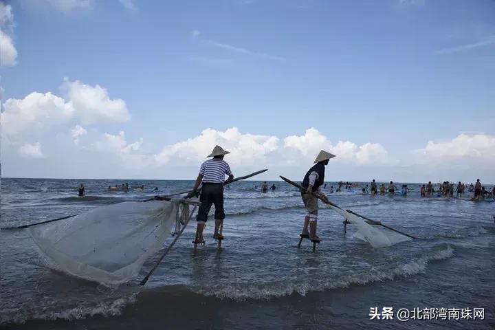 北部湾城市之美——十里金沙铺海岸，平风缓浪是金滩