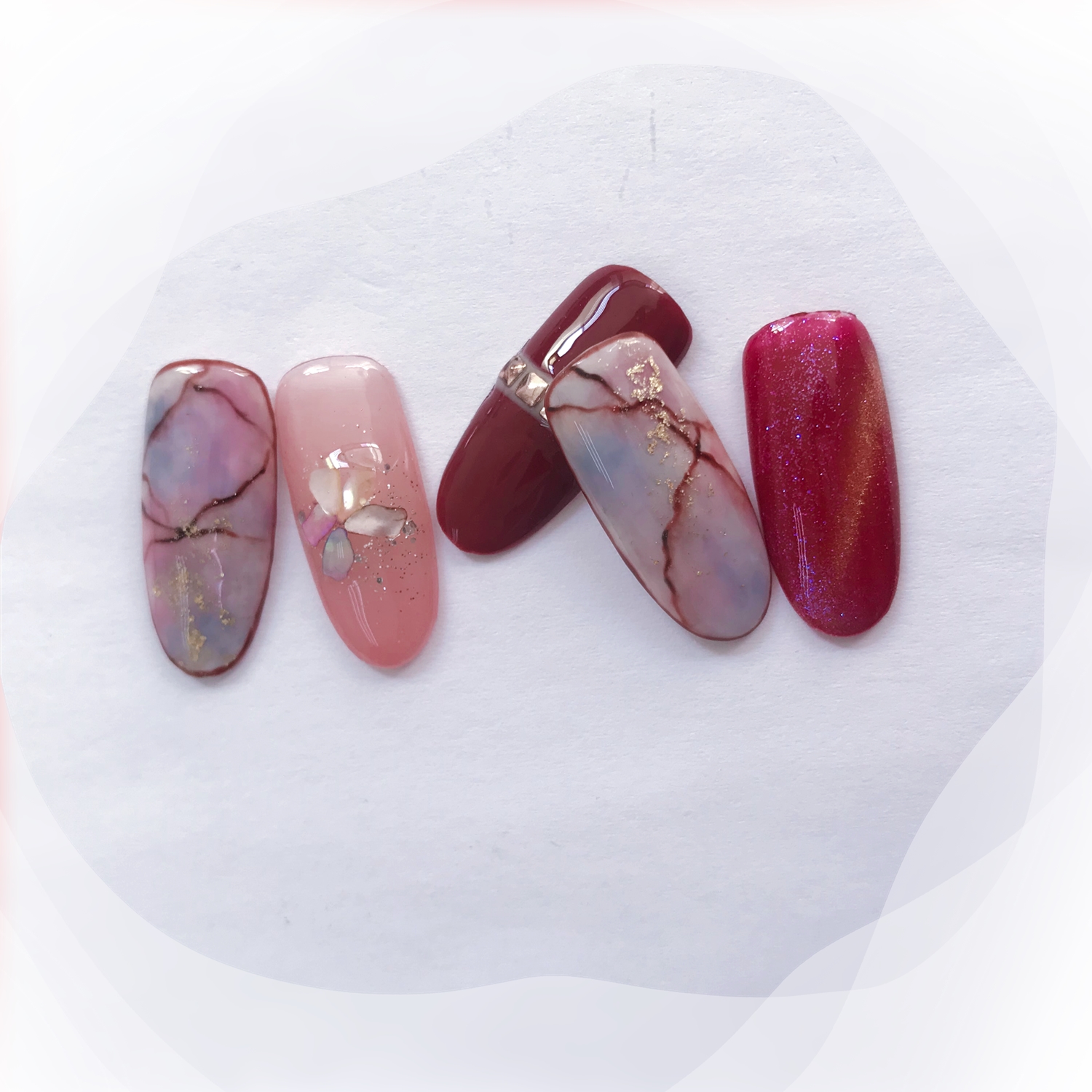 包边拼色美甲做法,美甲包边教程完整版