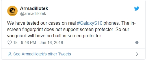三星S10plus真机视频曝光:支持屏幕指纹,但为何贴膜需挖孔?